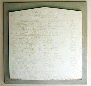 Plaque in Church